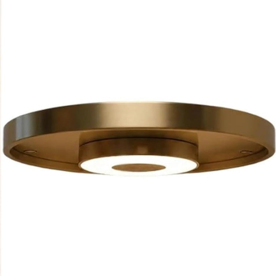 Cordless LED Shelf - cordless led shelf brass detail