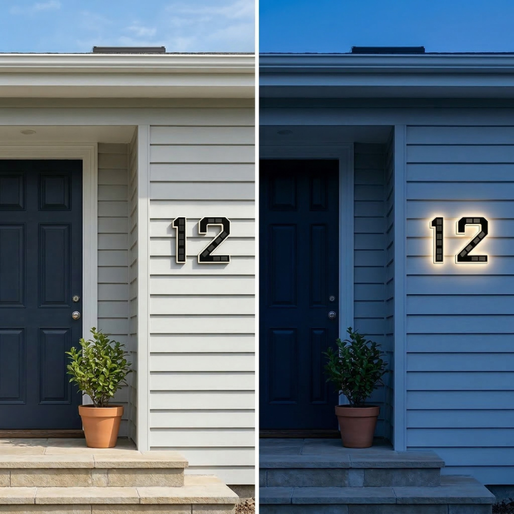 House Numbers | Illuminated & Solar-Powered