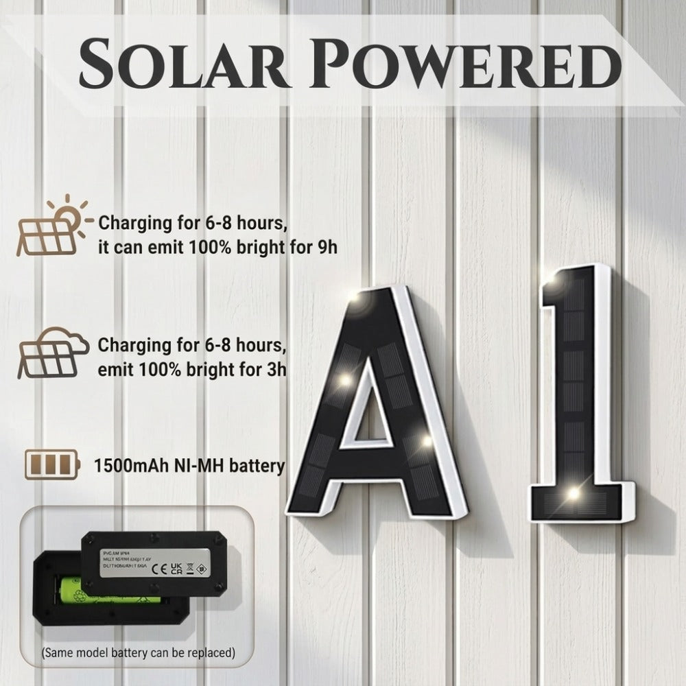 House Numbers | Illuminated & Solar-Powered