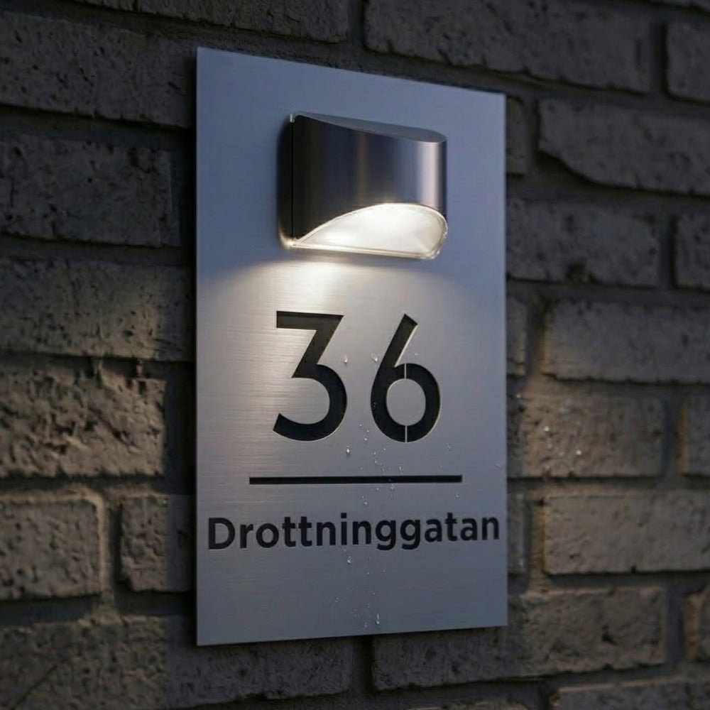 Personal Solar-Powered House Sign